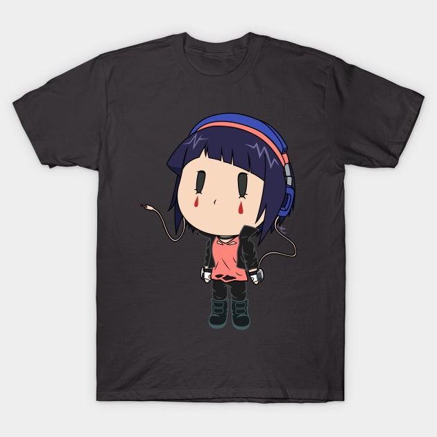 Chibi Earphone Jack T-Shirt by NsCrafting